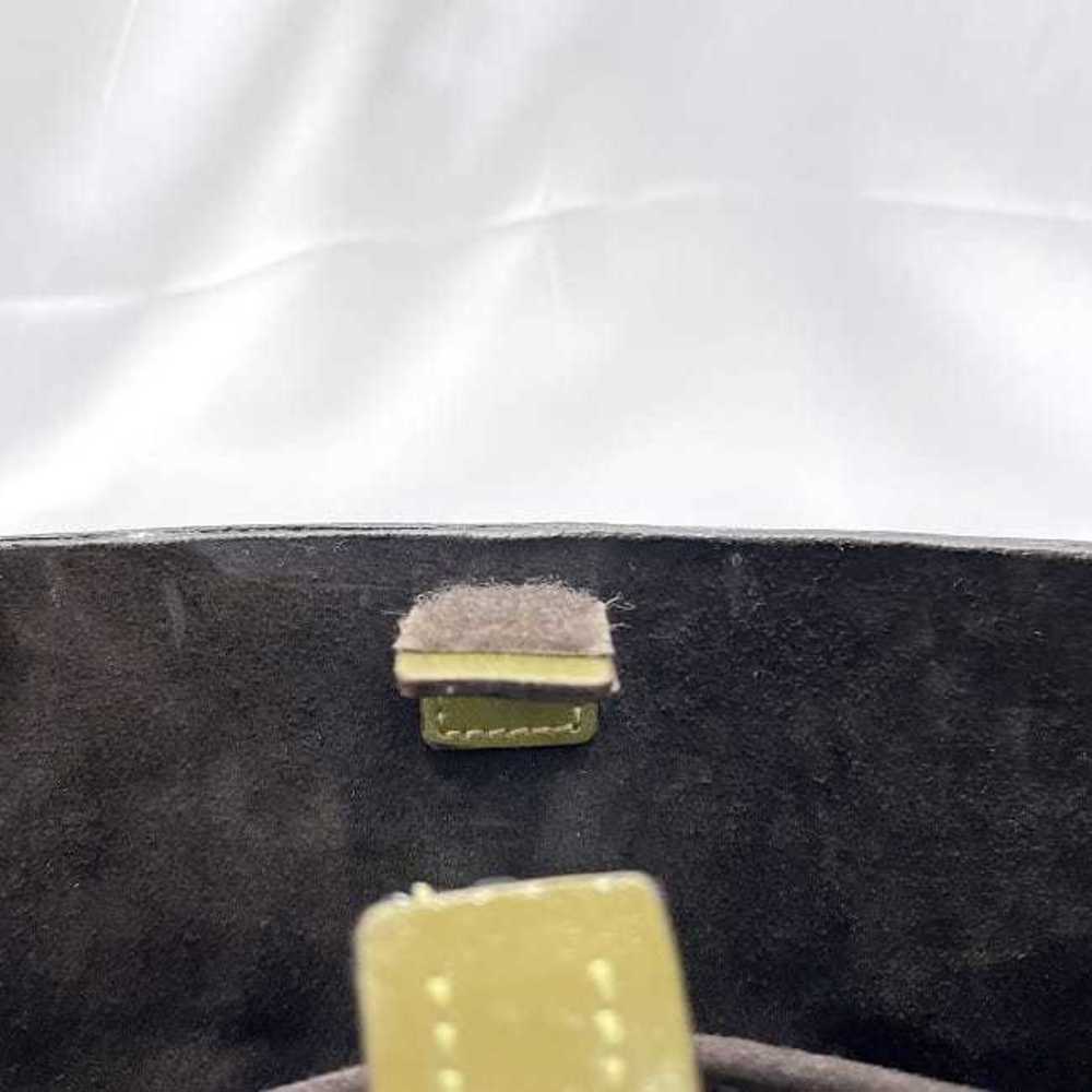 Miu Miu Khaki Black Bag Leather Green Shoulder Madras Shoulder Bag - Picture 9 of 9